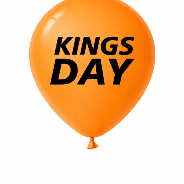 Oranje ballonnen 50 stuks voor Koningsdag