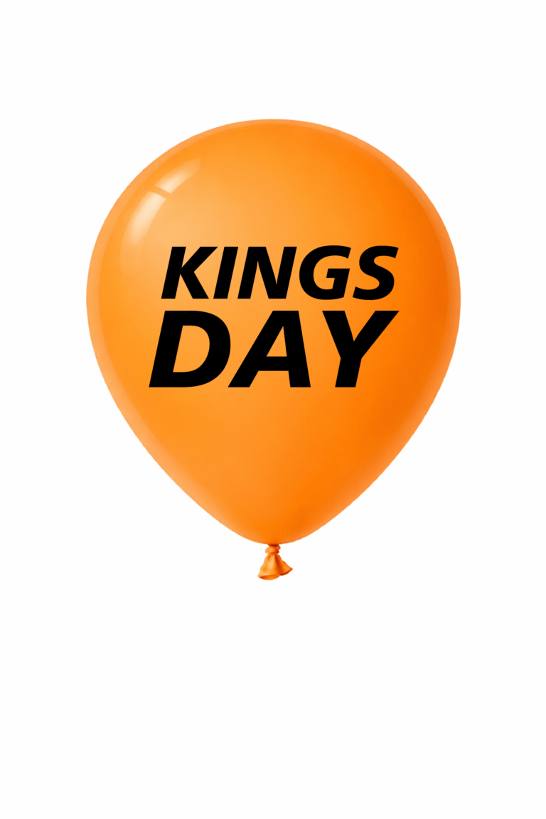 Oranje ballonnen 50 stuks voor Koningsdag