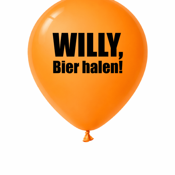 Oranje ballonnen 50 stuks voor Koningsdag